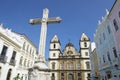 Colonial Christian Cross in Pelourinho Salvador Bahia Brazil