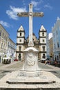 Colonial Christian Cross in Pelourinho Salvador Bahia Brazil