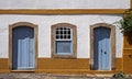 Colonial facade in historical city of Ouro Preto Royalty Free Stock Photo