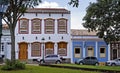 Colonial facades at historic center, Sao Joao del Rei, Brazil