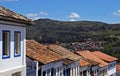 Colonial facades with view of Diamantina