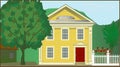 Colonial House Royalty Free Stock Photo