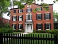 Colonial House with brick walls Royalty Free Stock Photo