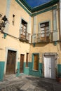 Colonial house details in guanajuato mexico Royalty Free Stock Photo