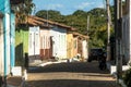 Colonial houses on street in Center of Porto Nacional Royalty Free Stock Photo