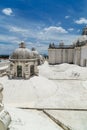 Domes on the white roof of the cathedral of Leon, Nicaragua Royalty Free Stock Photo