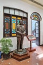 Colonial Macau Tung Sin Tong Charitable Society Macao Art Deco Architecture Color Pattern Glass Window Geometry Basic Shapes