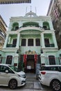 Colonial Macau Tung Sin Tong Charitable Society Macao Art Deco Architecture Color Pattern Glass Window Geometry Basic Shapes