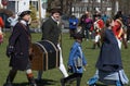 Colonial Men Carrying a Chest