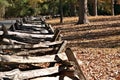 Colonial Split Rail fence Royalty Free Stock Photo