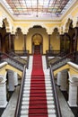 Colonial staircase at Archbishop's Palace in Lima, Peru Royalty Free Stock Photo