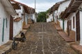 Colonial street in Barchara Colombia Royalty Free Stock Photo