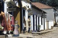 Colonial street and shops in Tiradentes, Minas Gerais, Brazil. Royalty Free Stock Photo