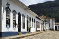 Colonial street in Tiradentes, Minas Gerais, Brazil. Royalty Free Stock Photo