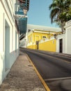 Colonial style architecture in old San Juan, Puerto Rico Royalty Free Stock Photo