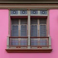 Colonial style balcony, Guayaquil, Ecuador Royalty Free Stock Photo