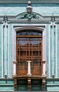 Colonial Style balcony, Cuenca, Ecuador Royalty Free Stock Photo