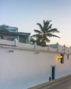 Colonial Style Street in Cartagena Colombia Royalty Free Stock Photo