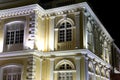 Colonial Town Hall at Night Royalty Free Stock Photo