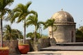Colonial Wall of Cartagena de Indias. Colombia Royalty Free Stock Photo