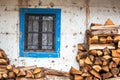 Colonial Window and Firewood