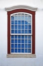 Colonial window in historical center, Sao Joao del Rei, Brazil Royalty Free Stock Photo