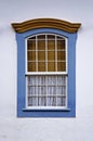 Colonial window at historical center, Sao Joao del Rei, Brazil Royalty Free Stock Photo