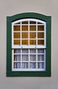 Colonial window in historical center, Sao Joao del Rei, Brazil Royalty Free Stock Photo