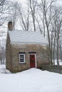 Colonial Winter Cottage Royalty Free Stock Photo