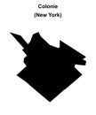 Colonie outline map Royalty Free Stock Photo