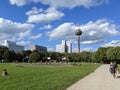 Daylight view of Colonius tower in Cologne, Germany