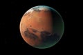 Colonization planet Mars concept. Generative AI
