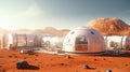 Colonizing Mars: The Future in Our Hands Royalty Free Stock Photo
