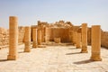 Colonnade of ancient temple ruins Royalty Free Stock Photo