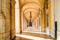 Colonnade and archways by the Commercial Square, Lisbon.