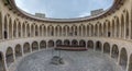 Colonnade of Bellver castle, Palma of Mallorca, Spain