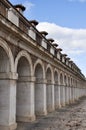 Colonnade in Casa de los Oficios palace, Aranjuez (Spain) Royalty Free Stock Photo