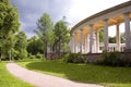 Colonnade and Chapel in park in Moscow Royalty Free Stock Photo