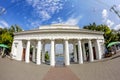 Colonnade Count landing stage in the port of Sevastopol. Crimea.