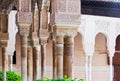 Colonnade of Courtyard of the Lions(Patio de los Leones)in Alha