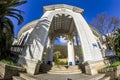 The colonnade and the embankment in Gagra , Abkhazia, Caucasus Royalty Free Stock Photo