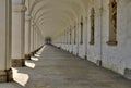 Colonnade in Flower Garden Royalty Free Stock Photo