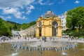 Colonnade with fountain - Marianske Lazne Marienbad Royalty Free Stock Photo