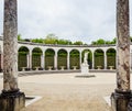 Colonnade fountains with statue The of Proserpina