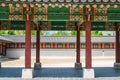 A Colonnade at the Gyeongbok Royal Palace showing Repetition