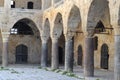 Colonnade at Khan al Umdan, Caravanserai in Acre, Israel Royalty Free Stock Photo