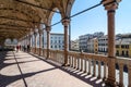 Colonnade of a medieval town hall building (Palazzo della Ragione)