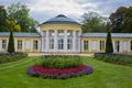 Colonnade of mineral water spring Ferdinand in the small west Bohemian spa town Marianske Lazne Marienbad - Czech Republic Royalty Free Stock Photo