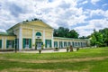 Colonnade of mineral water springs - Frantiskovy Lazne Franzensbad Royalty Free Stock Photo