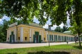 Colonnade of mineral water springs - Frantiskovy Lazne Franzensbad Royalty Free Stock Photo